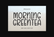 Morning Greentea Font Poster 1