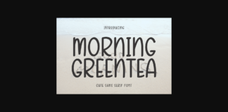 Morning Greentea Font Poster 1