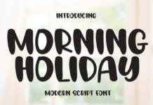 Morning Holiday Font Poster 1