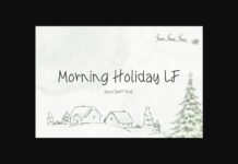 Morning Holiday Lf Font Poster 1