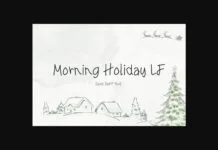 Morning Holiday Lf Font Morning Holiday Lf Font Poster 1