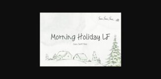 Morning Holiday Lf Font Poster 1