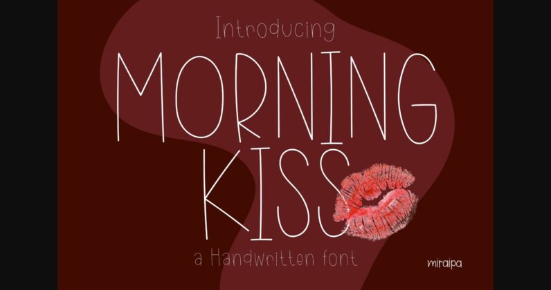 Morning Kiss Font Poster 3