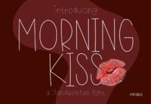 Morning Kiss Font Poster 1