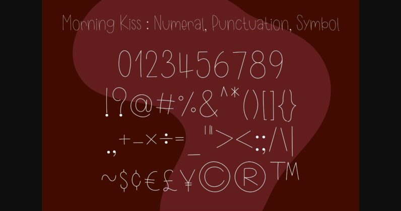Morning Kiss Font Poster 6