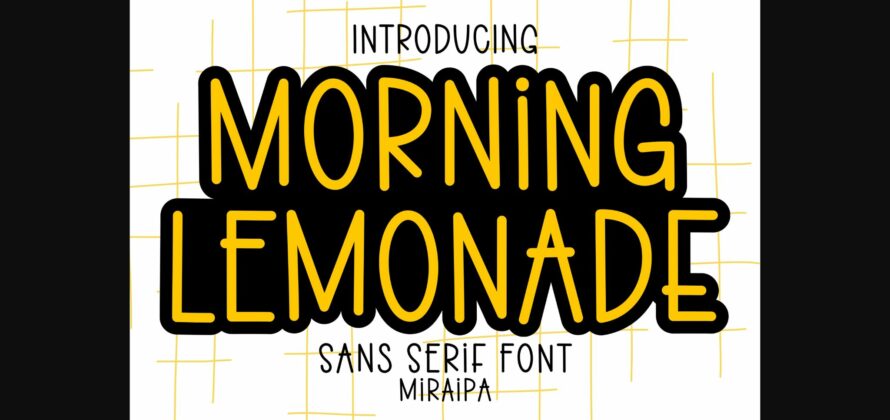 Morning Lemonade Font Poster 3