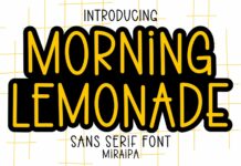 Morning Lemonade Font Poster 1