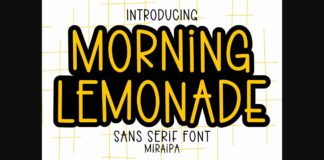 Morning Lemonade Font Poster 1