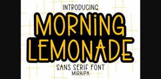 Morning Lemonade Font Poster 1