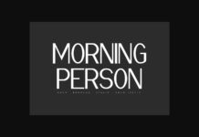 Morning Person Font Poster 1