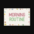 Morning Routine Font