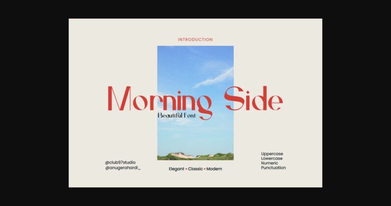 Morning Side Font Poster 3