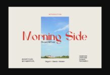 Morning Side Font Poster 1