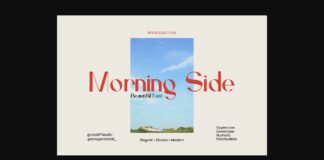 Morning Side Font Poster 1