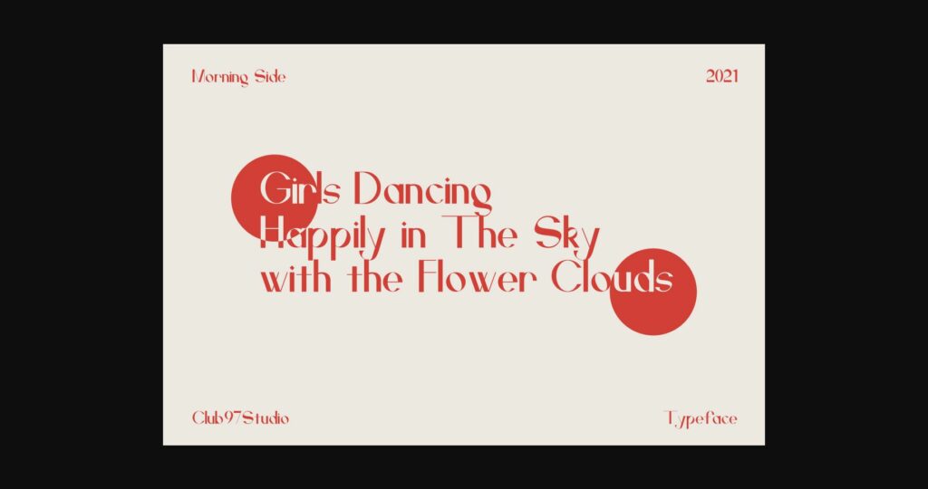 Morning Side Font Poster 6