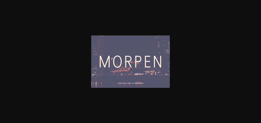 Morpen Font Poster 3