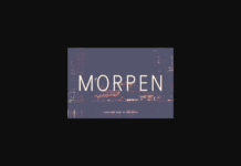 Morpen Font Poster 1