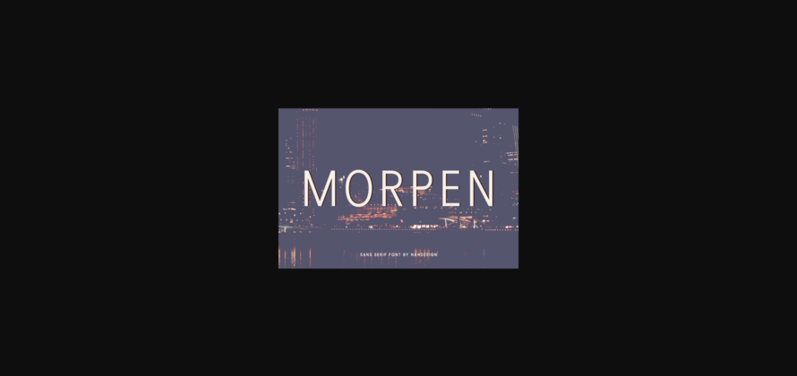 Morpen Font Poster 1