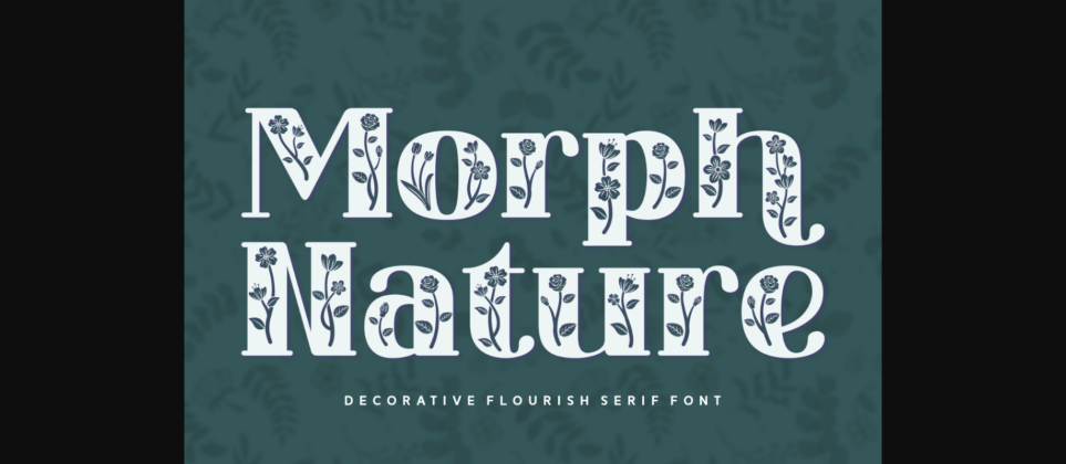 Morph Nature Font Poster 3