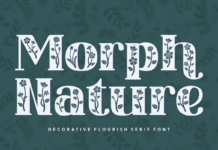 Morph Nature Font Poster 1