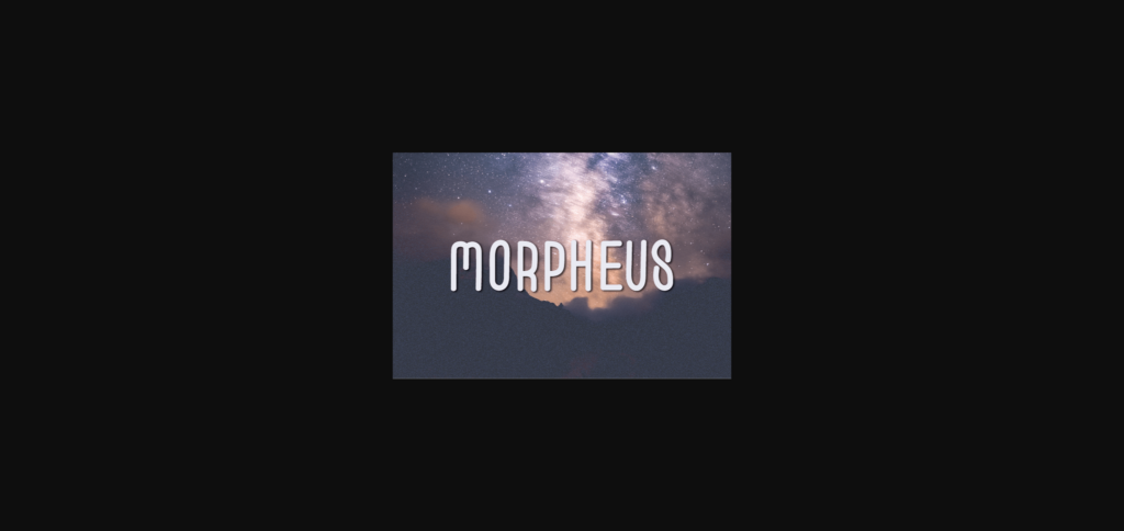 Morpheus Font Poster 3