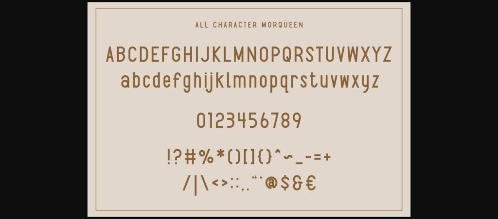 Morqueen Font Poster 10