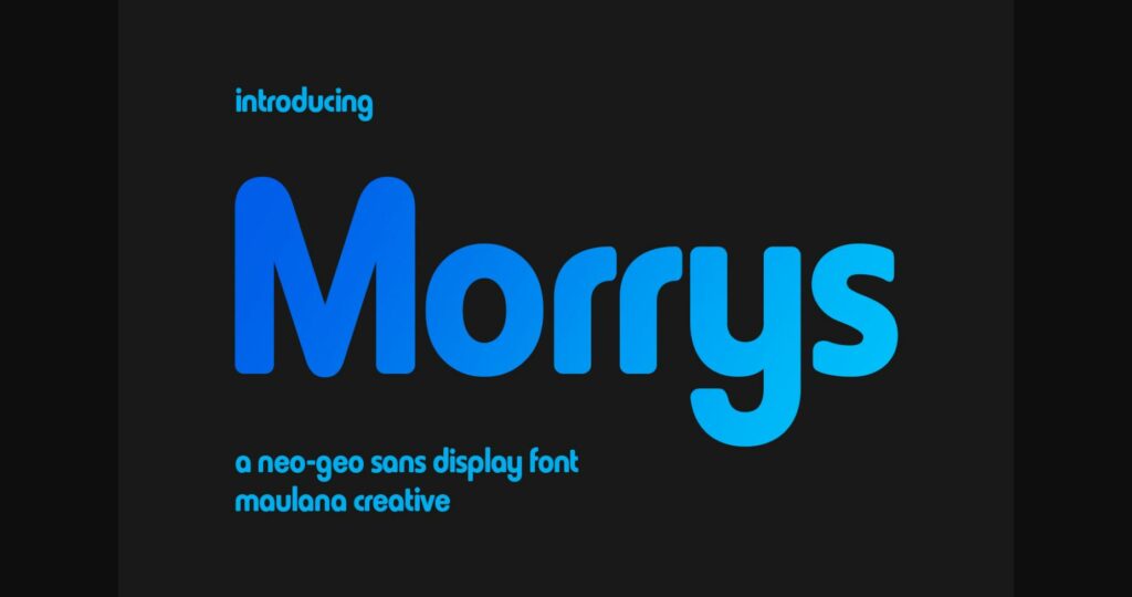 Morrys Font Poster 3