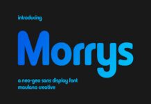 Morrys Font Poster 1