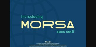 Morsa Font Poster 1