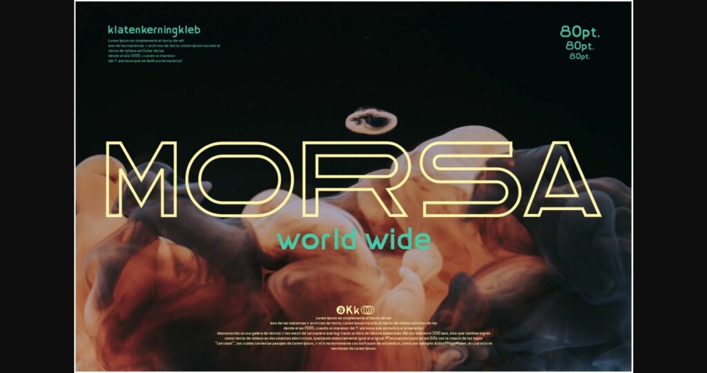 Morsa Font Poster 8