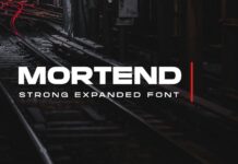 Mortend Font Poster 1