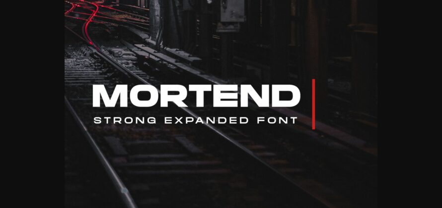 Mortend Font Poster 1