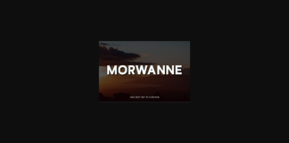 Morwanne Font Poster 1