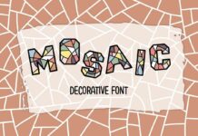 Mosaic Font Poster 1