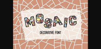 Mosaic Font Poster 1