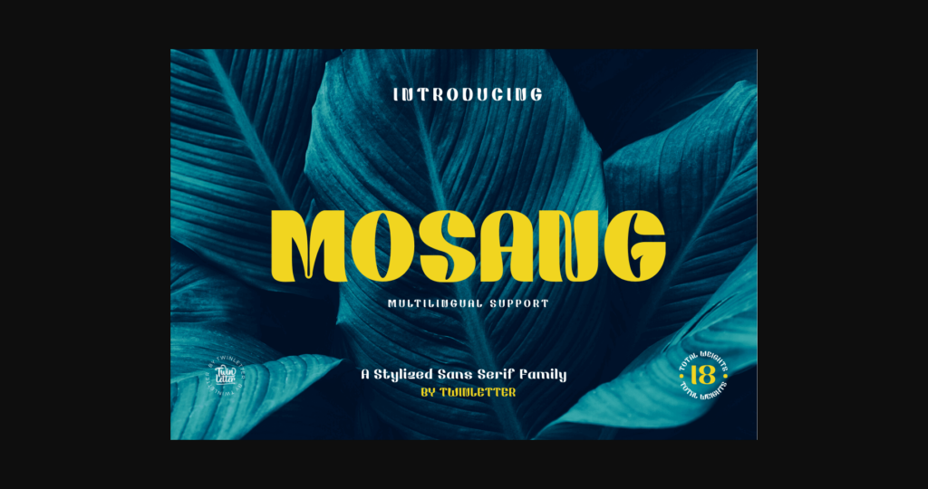 Mosang Font Poster 3