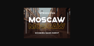 Moscaw Font Poster 1