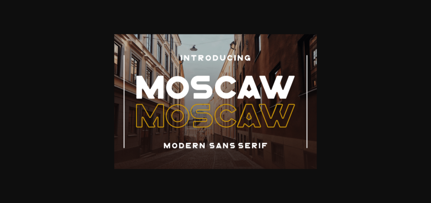 Moscaw Font Poster 1