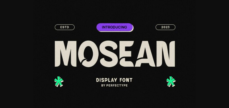 Mosean Font Poster 3