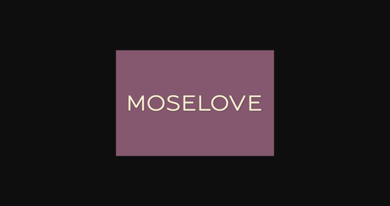 Moselove Font Poster 3
