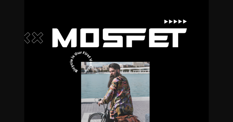 Mosfet Font Poster 1