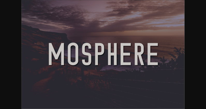 Mosphere Font Poster 3