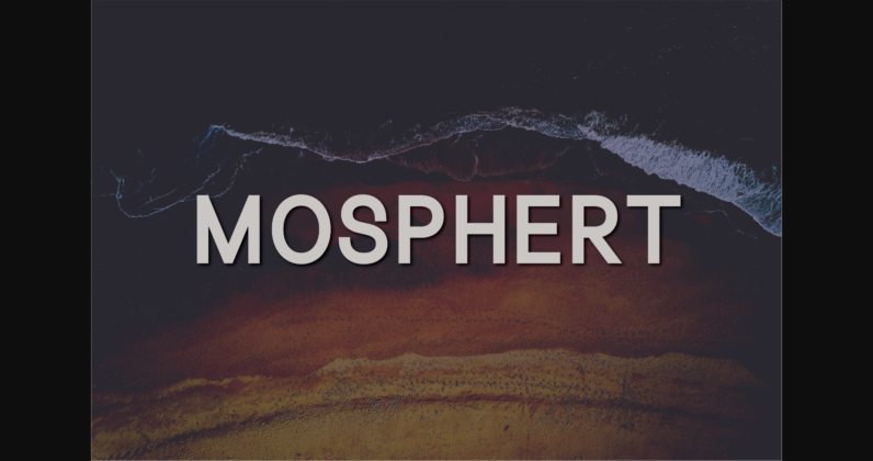 Mosphert Font Poster 1