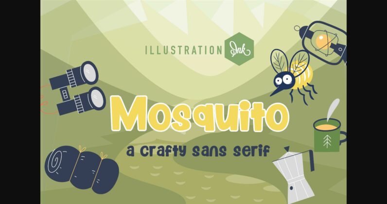 Mosquito Font Poster 3