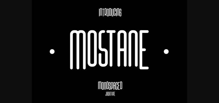 Mostane Font Poster 3