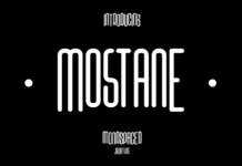 Mostane Font Poster 1