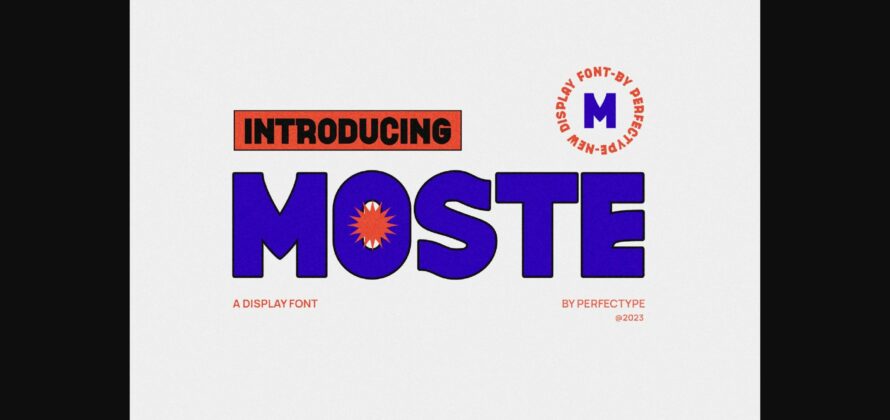 Moste Font Poster 3