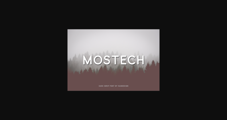 Mostech Font Poster 3
