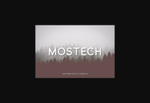 Mostech Font Mostech Font Poster 1