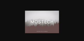 Mostech Font Poster 1